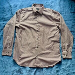 Men's Banana Republic Striped Shirt - Brown and White